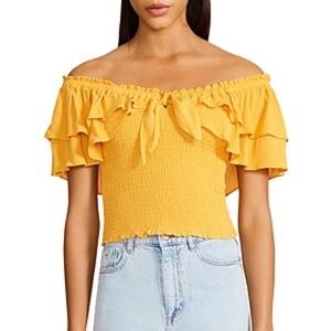 Bb Dakota by Steve Madden Did I Flutter Off-the-Shoulder Top